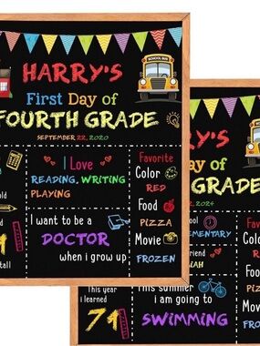 School Chalkboard Sign